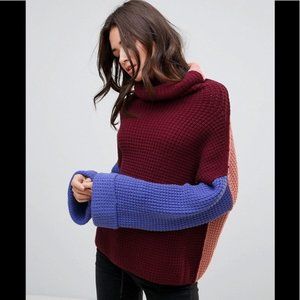 FREE PEOPLE Park City Colorblock Pullover